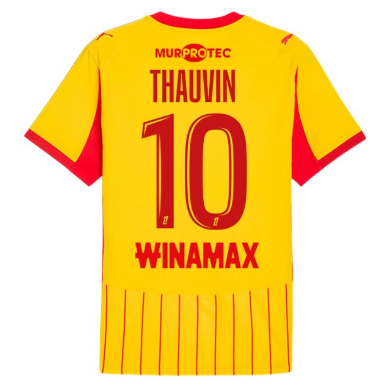 Lens THAUVIN 2025/26 Children’s Home Kit Jersey - Yellow