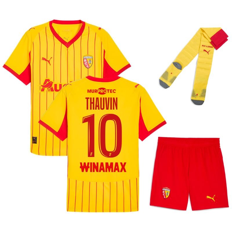 Lens THAUVIN 2025/26 Children’s Home Kit Jersey - Yellow
