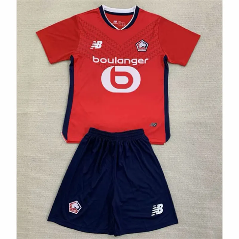 Lille Kids' Jersey + Shorts 2024/25 Home - Red