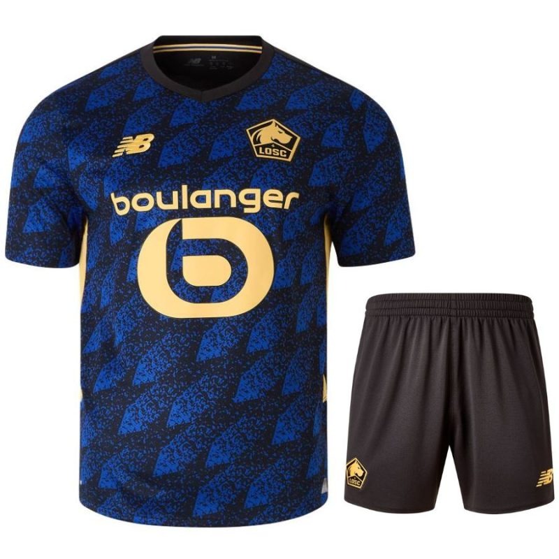 Lille 2025/26 Terza Maglia Bambino + Pantaloncini - Blu