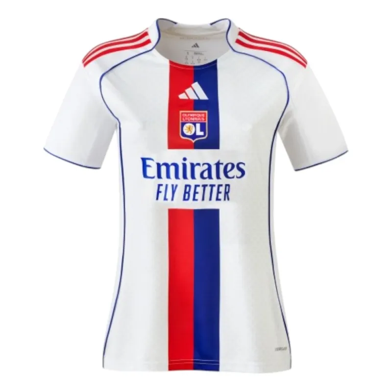 Maglia casa femminile dell'Olympique Lyon 2025/26 - Bianco