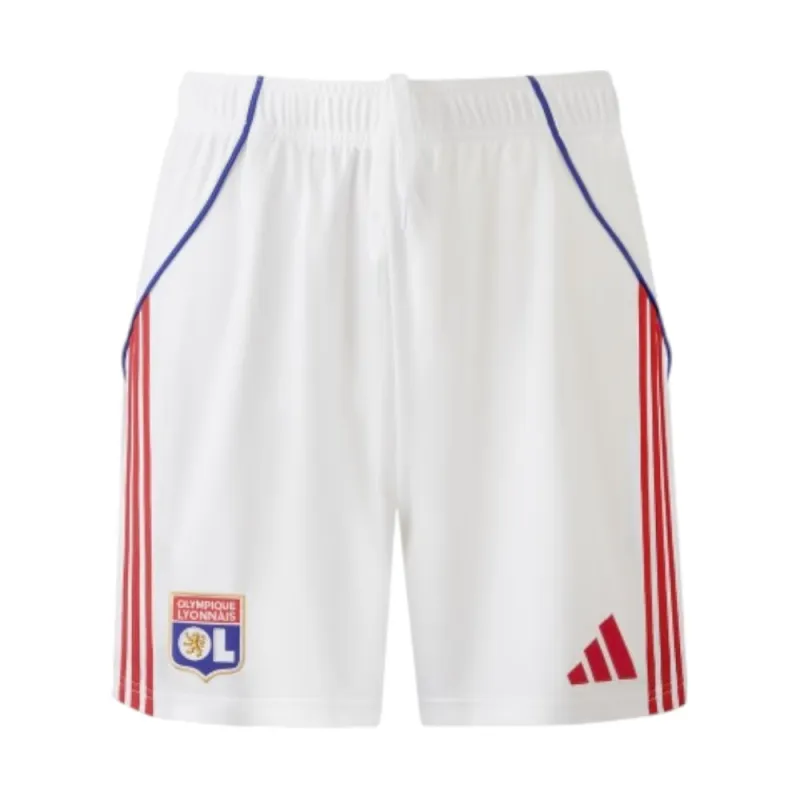 Olympique Lyon 2025/26 Heimshorts - Weiß