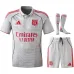 Lione 2025/26 Maglia Third Bambino con Pantaloncini - Grigia