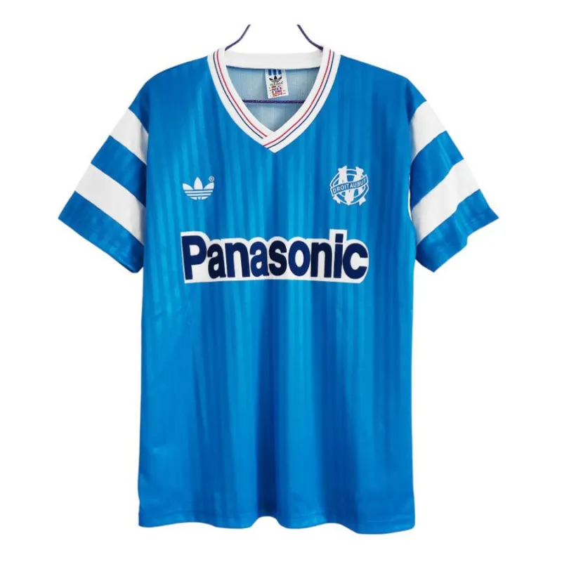 Marseille 1990/91 Maillot extérieur rétro - Bleu