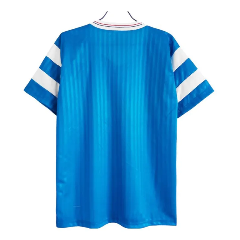 Marseille 1990/91 Maillot extérieur rétro - Bleu