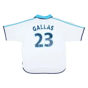Marseille GALLAS 1998/99 Maillot domicile rétro - Blanc