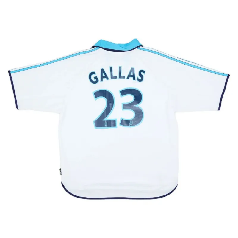 Marseille GALLAS 1998/99 Retro Home Jersey - White