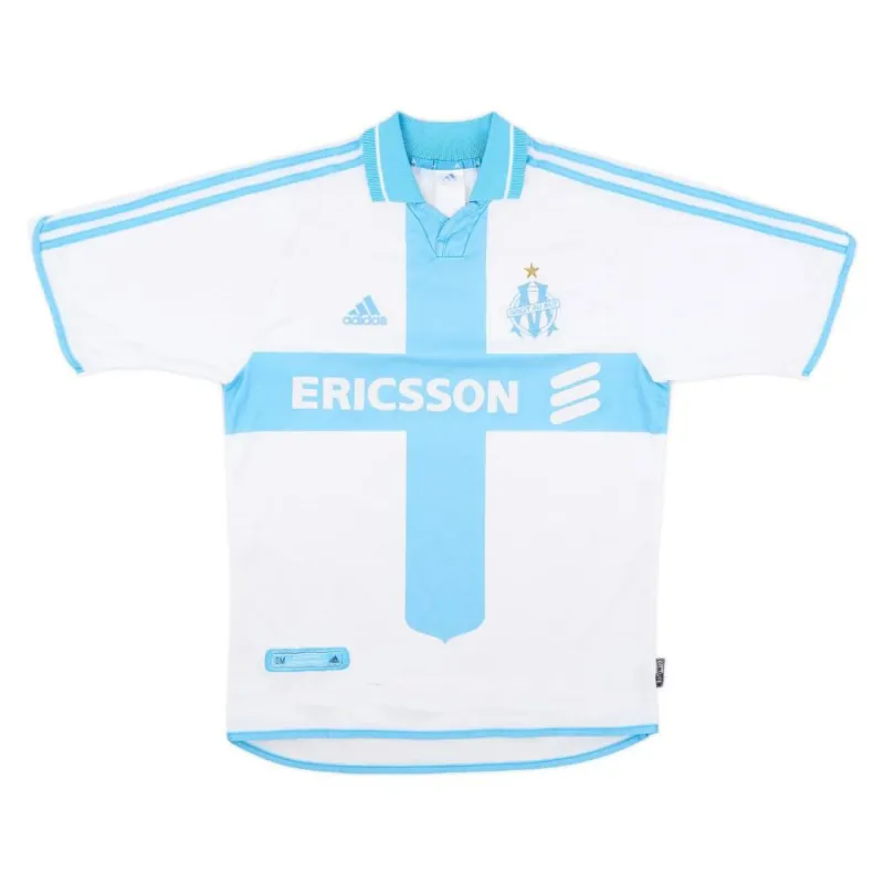 Marseille 2000/01 Maillot domicile rétro - Blanc