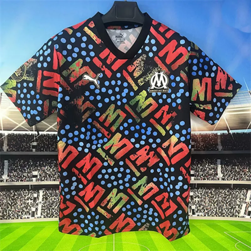 Kit d'entraînement de l'OM 2024/25 - Bleu/Rouge