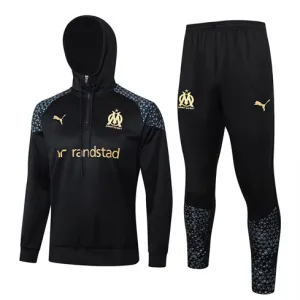Olympique de Marseille hooded tracksuit 2024/25 - Black