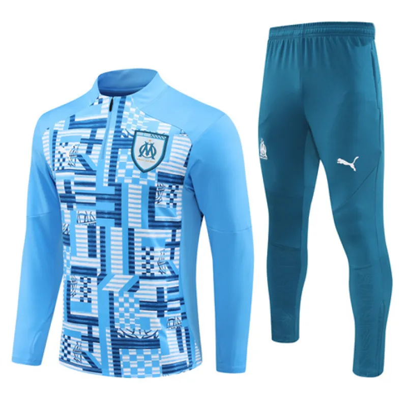 Olympique de Marseille children's tracksuit for 2024/25 - Blue
