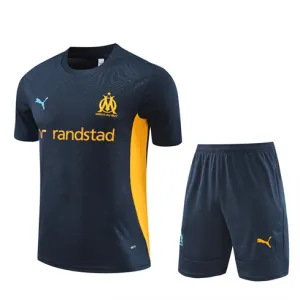 Children's training jersey and shorts of Olympique de Marseille for 2024/25 - Blue