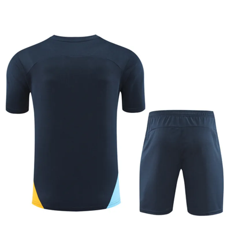 Maglia di allenamento e pantaloncini per bambini di Olympique de Marseille per 2024/25 - Blu