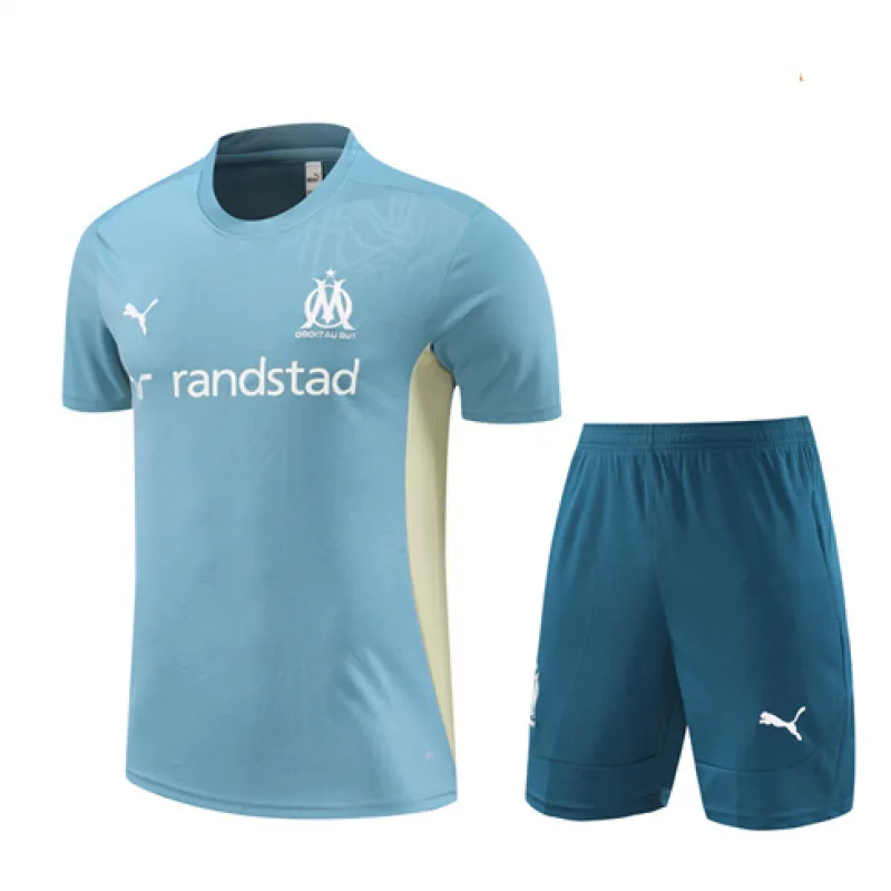 Olympique de Marseille Trainings-Trikot + Shorts für 2024/25 - Grün