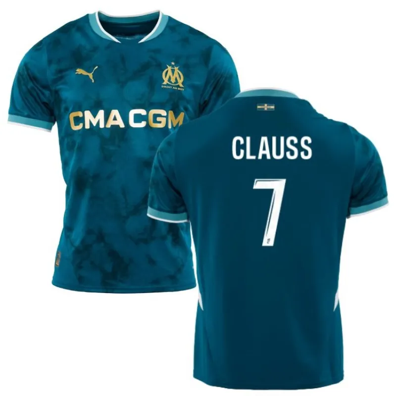 Maillot extérieur 2024/25 de Clauss Marseille - Bleu
