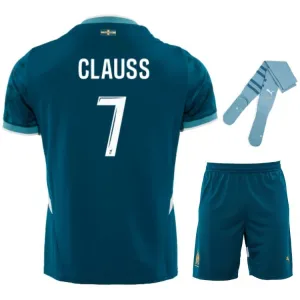 CLAUSS Marseille 2024/25 Away Kids Jersey Set - Blue