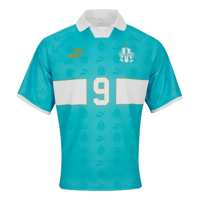 OM King Maillot Rétro Bleu