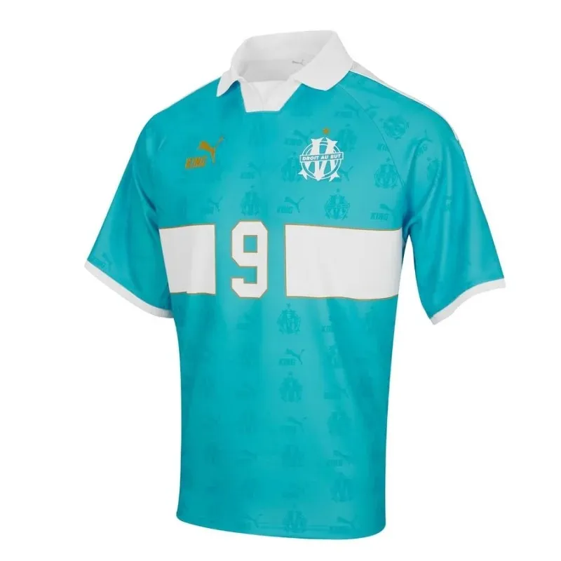 OM King Maillot Rétro Bleu