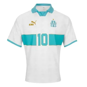 OM King Maillot Rétro Blanc