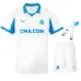 Kit enfant domicile de l'Olympique de Marseille 2025/26 - Blanc