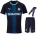Kit infantil de visita del Olympique de Marseille 2025/26 - Azul