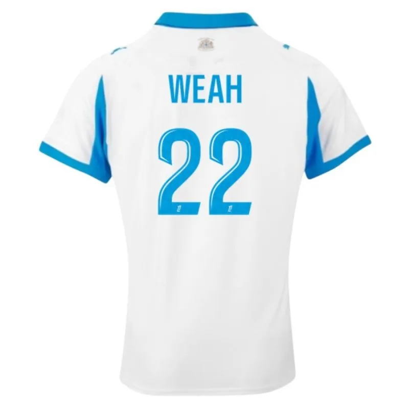 OM WEAH Ensemble de maillot domicile pour enfants 2025/26 - Blanc