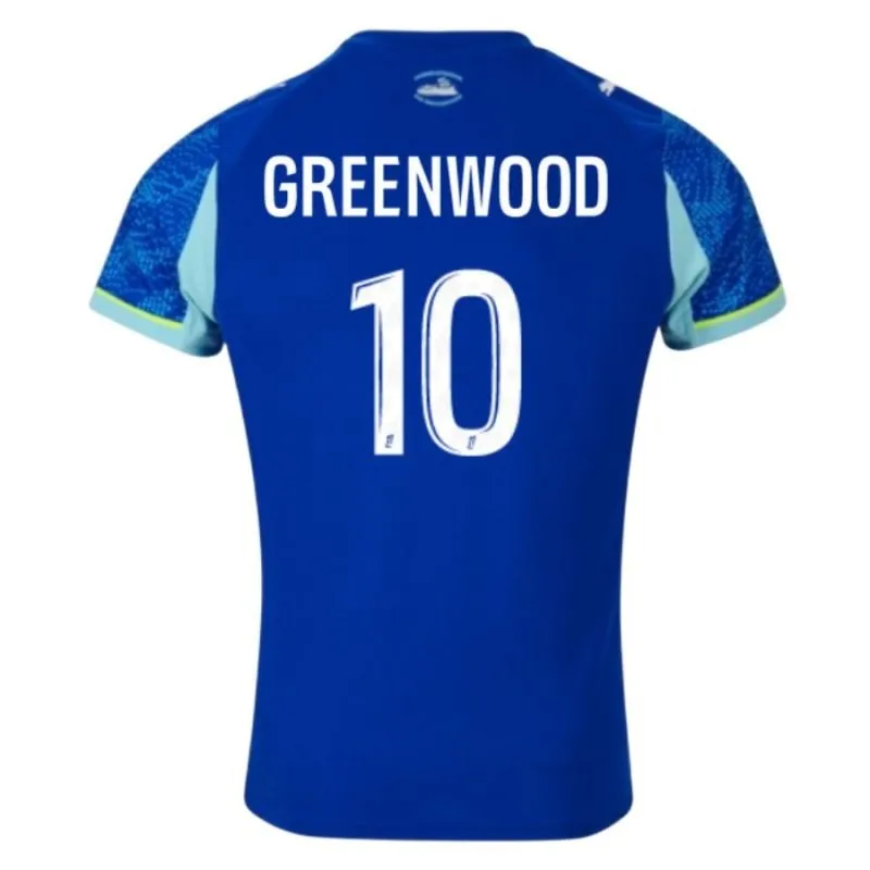 Marseille GREENWOOD 2025/26 Troisième Kit Enfant - Bleu