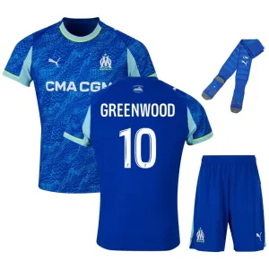 Marseille GREENWOOD 2025/26 Third Kids’ Kit - Blue