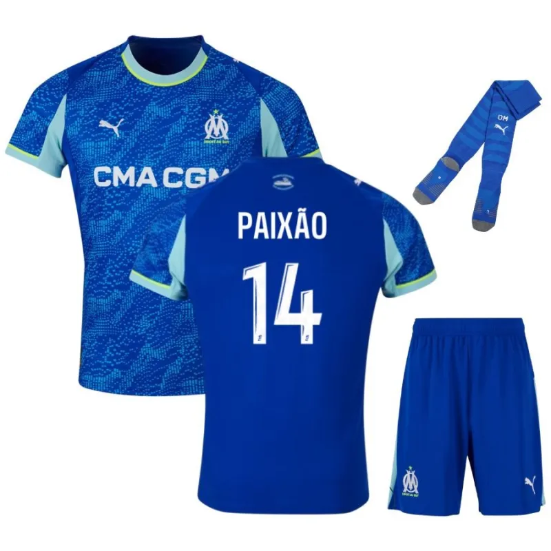 Marseille PAIXAO 2025/26 Third Kids’ Kit - Blue