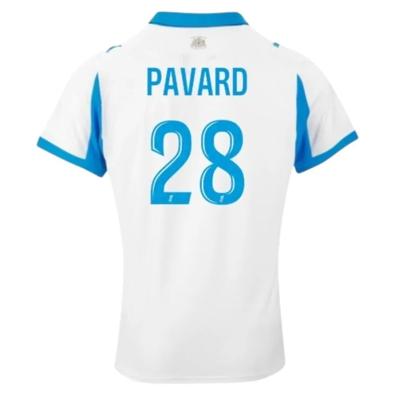 Marseille 2025/26 PAVARD Home Jersey