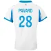 Marseille PAVARD 2025/26 Maglia Casalinga Bambini - Bianca