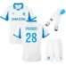 Marseille PAVARD 2025/26 Maglia Casalinga Bambini - Bianca