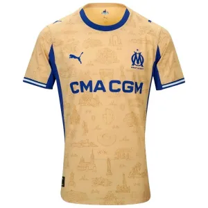 Marseille 2025/26 Kids Fourth Kit - Beige