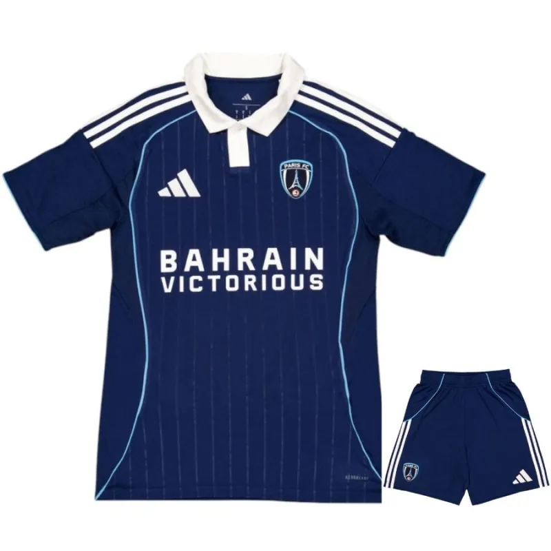 Paris FC 2025/26 kids home jersey set blue
