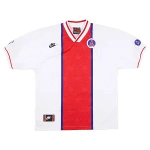 Paris Saint-Germain 1995/96 Maglia da trasferta retrò - Bianca/Rossa