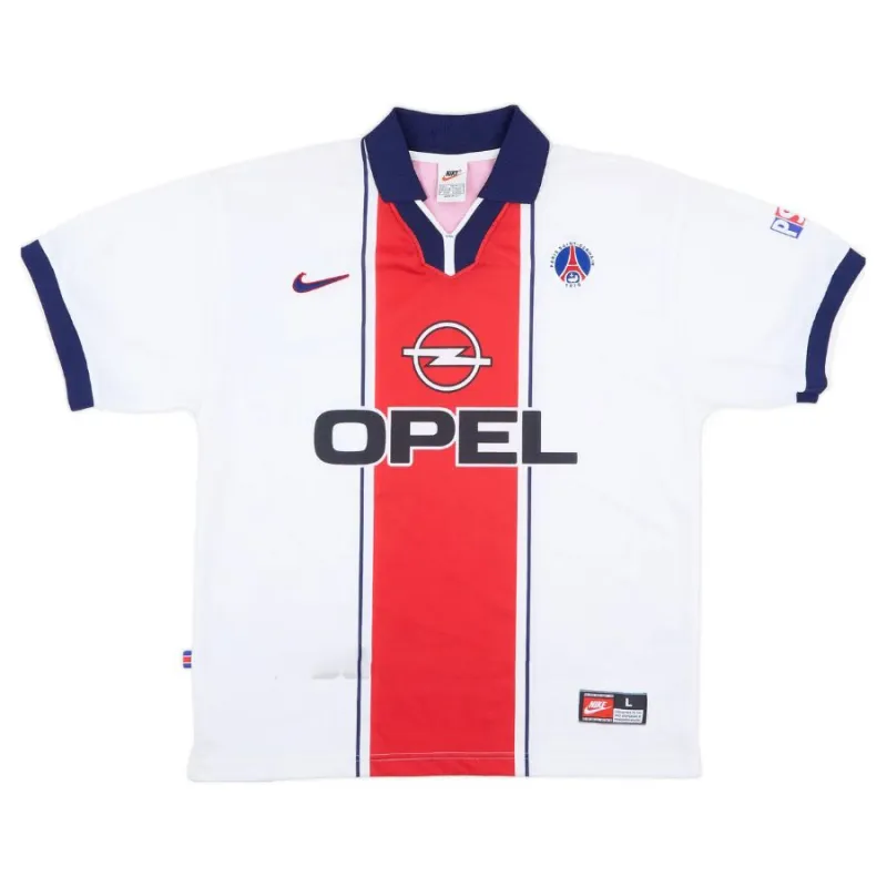 Paris Saint-Germain 1997/98 Retro Away Jersey - White/Red