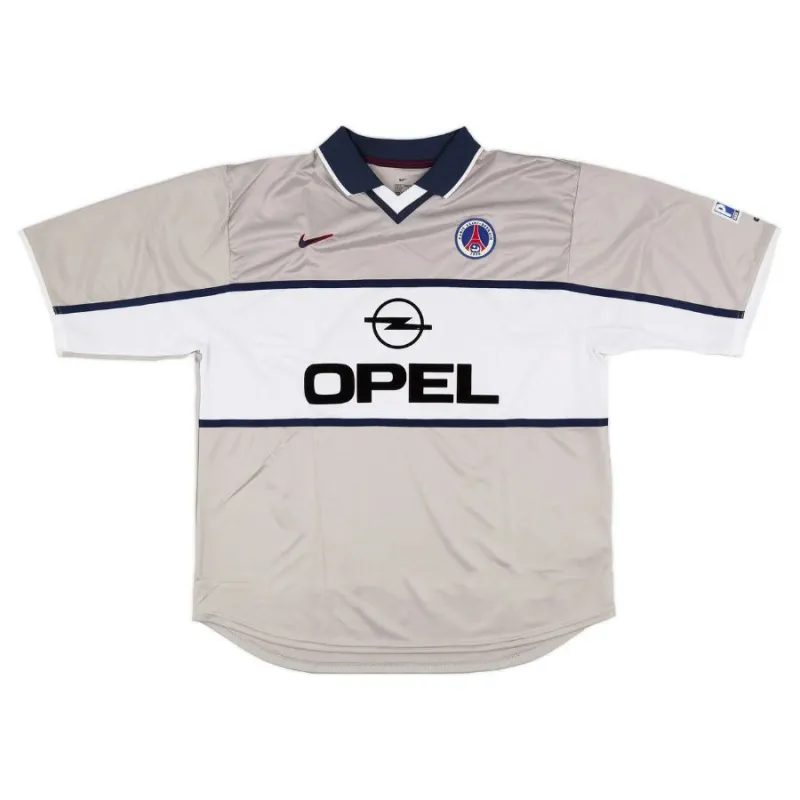 Paris Saint-Germain 2000/01 Retro Away Jersey - Gray
