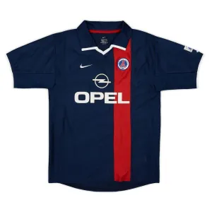 Paris Saint-Germain 2001/02 Maglia casalinga retrò - Blu/Rossa