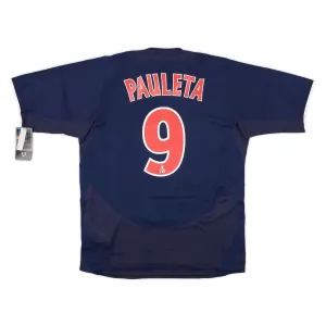 Paris Saint-Germain PAULETA 2003/04 Camiseta retro local - Azul/Roja
