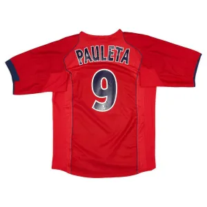 Paris Saint-Germain PAULETA 2004/05 Camiseta retro visitante - Roja