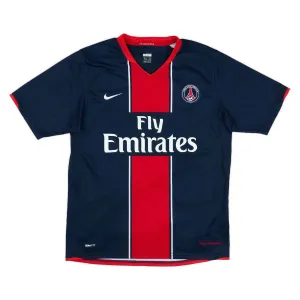 Paris Saint-Germain 2007/08 Maglia casalinga retrò - Blu/Rossa
