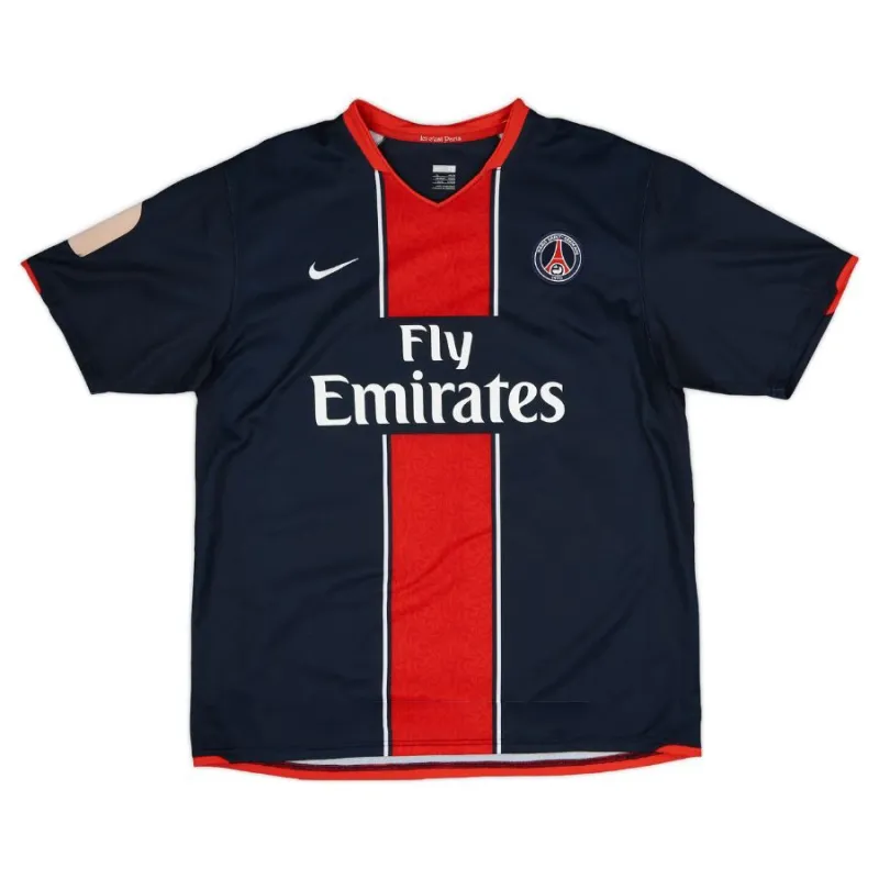 Paris Saint-Germain GIULY 2007/08 Retro Home Jersey - Blue/Red