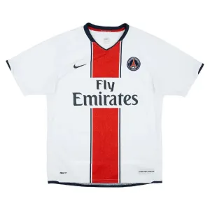 Paris Saint-Germain 2007/08 Maglia da trasferta retrò - Bianca