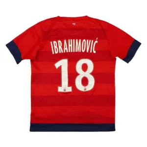 Paris Saint-Germain IBRAHIMOVIC 2012/13 Camiseta retro visitante - Roja