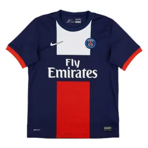 Paris Saint-Germain 2013/14 Maglia casalinga retrò - Blu/Rossa