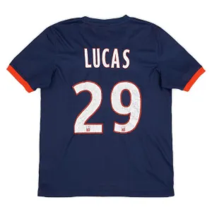 Paris Saint-Germain LUCAS 2013/14 Camiseta retro local - Azul/Roja