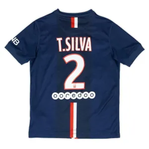 Paris Saint-Germain T.SILVA 2014/15 Camiseta retro local - Azul