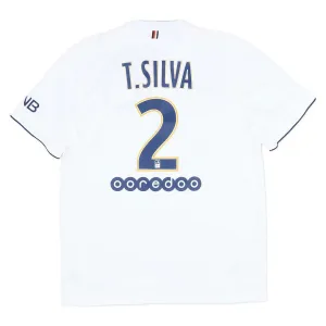 Paris Saint-Germain T.SILVA 2014/15 Camiseta retro visitante - Blanca