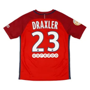 Paris Saint-Germain DRAXLER 2016/17 Camiseta retro visitante - Roja
