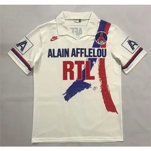 Camiseta retro de Paris Saint - Germain 1990 - 92 Partido en Casa - Blanco